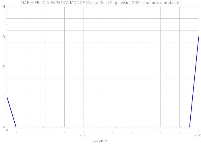 MARIA FELICIA BARBOZA MONGE (Costa Rica) Page visits 2024 