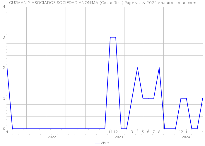 GUZMAN Y ASOCIADOS SOCIEDAD ANONIMA (Costa Rica) Page visits 2024 