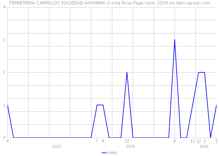 FERRETERIA CARRILLOS SOCIEDAD ANONIMA (Costa Rica) Page visits 2024 