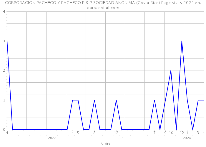 CORPORACION PACHECO Y PACHECO P & P SOCIEDAD ANONIMA (Costa Rica) Page visits 2024 