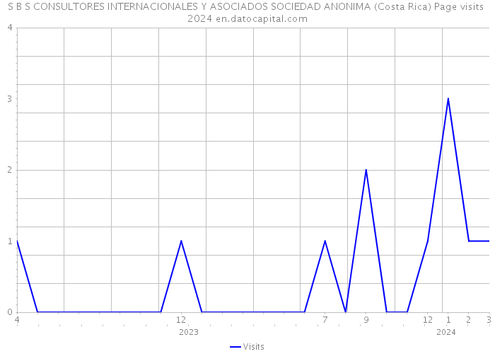 S B S CONSULTORES INTERNACIONALES Y ASOCIADOS SOCIEDAD ANONIMA (Costa Rica) Page visits 2024 