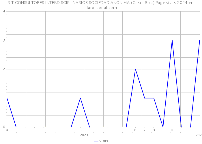 R T CONSULTORES INTERDISCIPLINARIOS SOCIEDAD ANONIMA (Costa Rica) Page visits 2024 