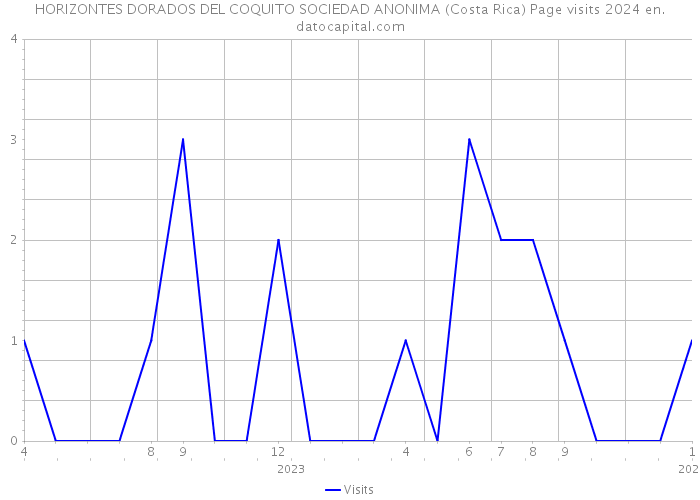 HORIZONTES DORADOS DEL COQUITO SOCIEDAD ANONIMA (Costa Rica) Page visits 2024 