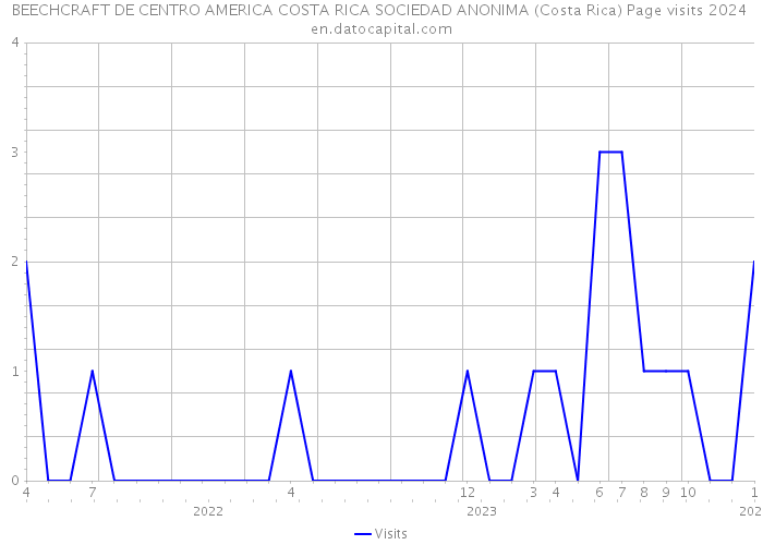BEECHCRAFT DE CENTRO AMERICA COSTA RICA SOCIEDAD ANONIMA (Costa Rica) Page visits 2024 