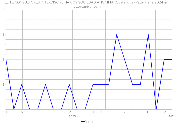 ELITE CONSULTORES INTERDISCIPLINARIOS SOCIEDAD ANONIMA (Costa Rica) Page visits 2024 