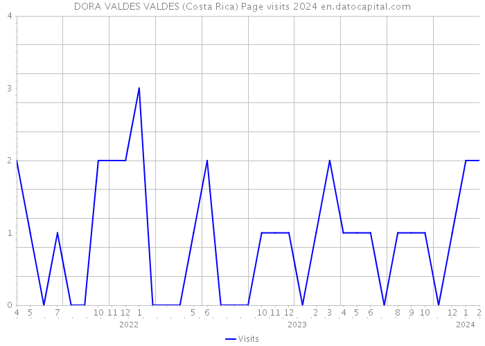 DORA VALDES VALDES (Costa Rica) Page visits 2024 