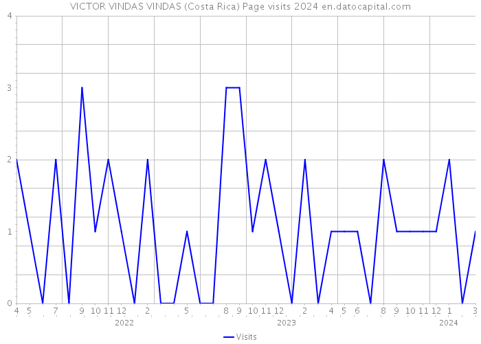 VICTOR VINDAS VINDAS (Costa Rica) Page visits 2024 