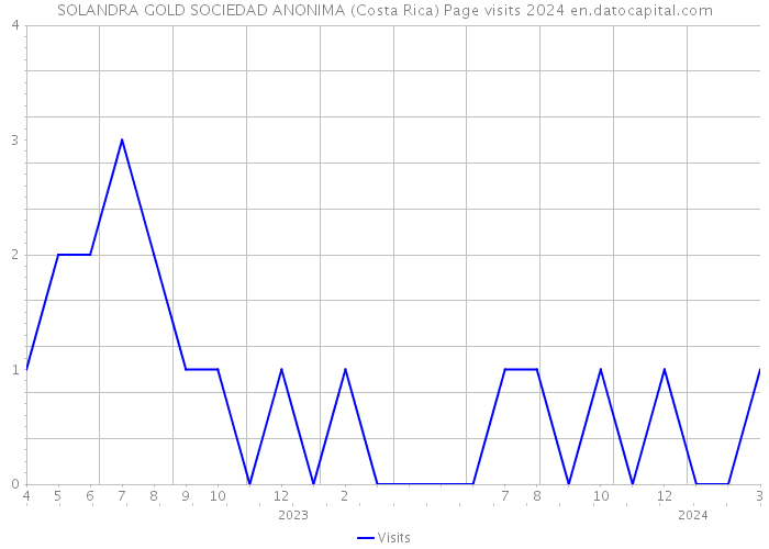SOLANDRA GOLD SOCIEDAD ANONIMA (Costa Rica) Page visits 2024 