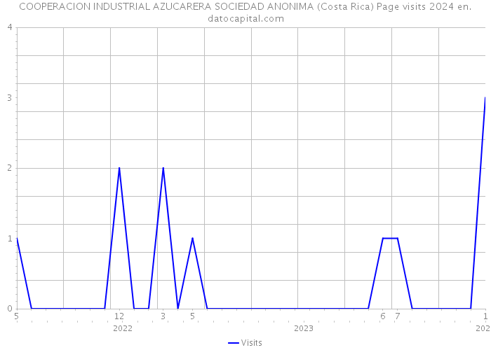 COOPERACION INDUSTRIAL AZUCARERA SOCIEDAD ANONIMA (Costa Rica) Page visits 2024 