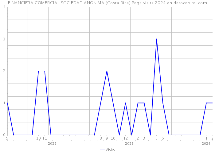FINANCIERA COMERCIAL SOCIEDAD ANONIMA (Costa Rica) Page visits 2024 