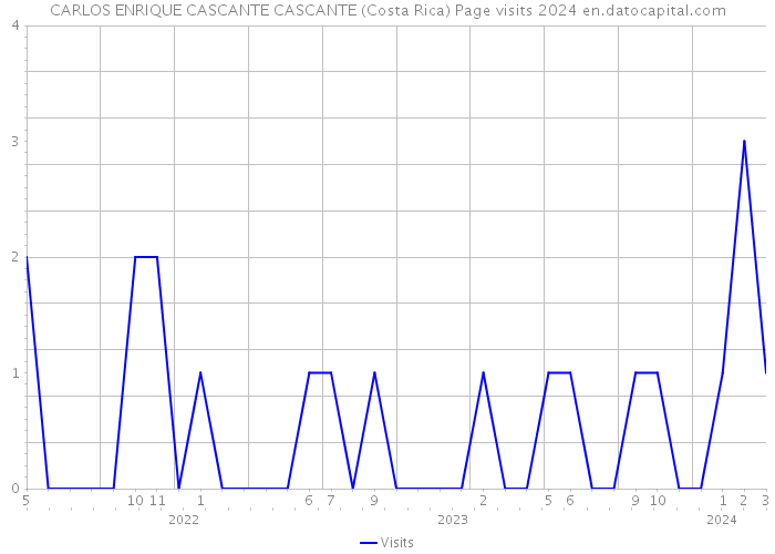 CARLOS ENRIQUE CASCANTE CASCANTE (Costa Rica) Page visits 2024 