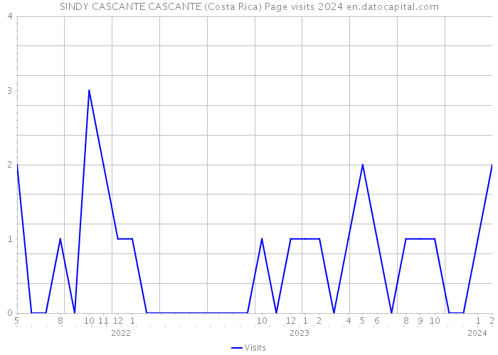 SINDY CASCANTE CASCANTE (Costa Rica) Page visits 2024 