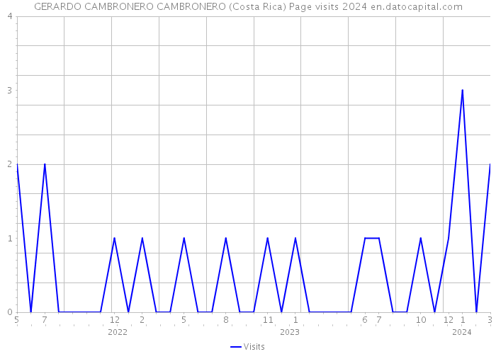 GERARDO CAMBRONERO CAMBRONERO (Costa Rica) Page visits 2024 
