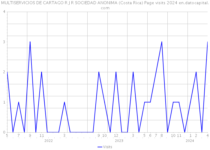 MULTISERVICIOS DE CARTAGO R J R SOCIEDAD ANONIMA (Costa Rica) Page visits 2024 