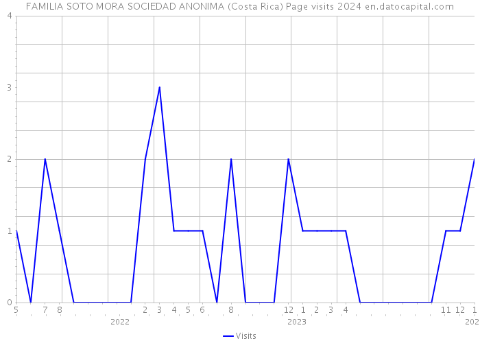 FAMILIA SOTO MORA SOCIEDAD ANONIMA (Costa Rica) Page visits 2024 