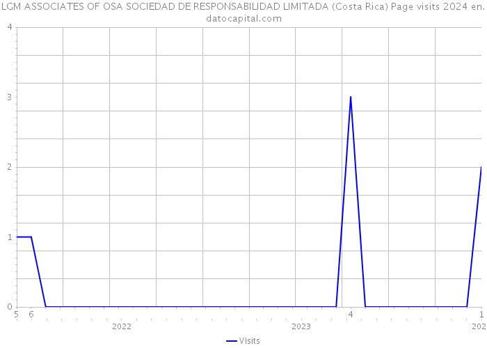 LGM ASSOCIATES OF OSA SOCIEDAD DE RESPONSABILIDAD LIMITADA (Costa Rica) Page visits 2024 