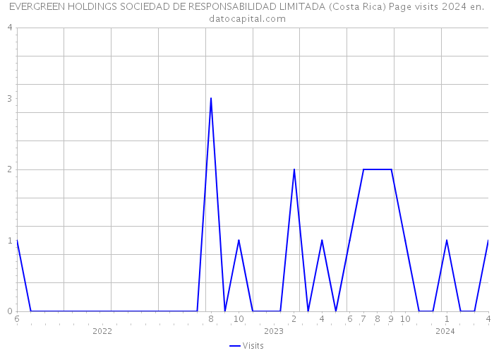 EVERGREEN HOLDINGS SOCIEDAD DE RESPONSABILIDAD LIMITADA (Costa Rica) Page visits 2024 