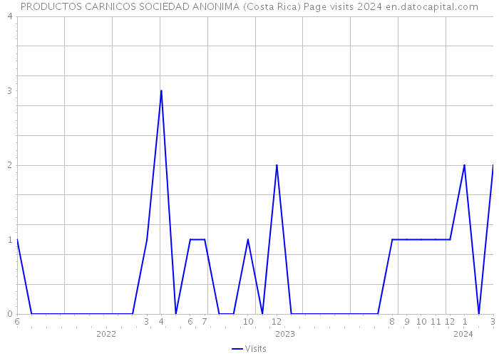 PRODUCTOS CARNICOS SOCIEDAD ANONIMA (Costa Rica) Page visits 2024 