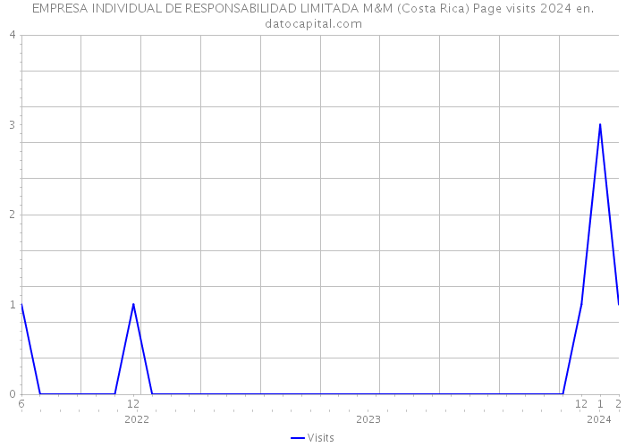 EMPRESA INDIVIDUAL DE RESPONSABILIDAD LIMITADA M&M (Costa Rica) Page visits 2024 