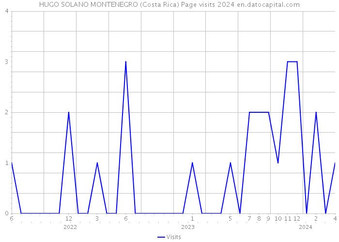 HUGO SOLANO MONTENEGRO (Costa Rica) Page visits 2024 