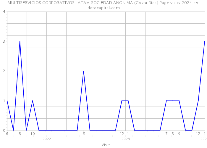 MULTISERVICIOS CORPORATIVOS LATAM SOCIEDAD ANONIMA (Costa Rica) Page visits 2024 