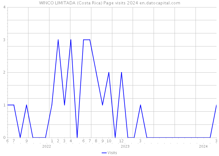 WINCO LIMITADA (Costa Rica) Page visits 2024 