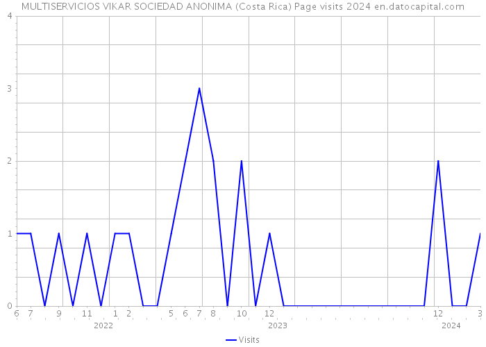 MULTISERVICIOS VIKAR SOCIEDAD ANONIMA (Costa Rica) Page visits 2024 