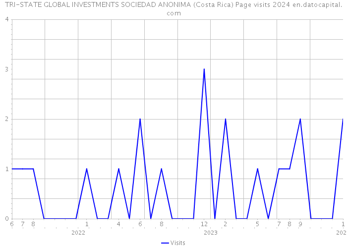 TRI-STATE GLOBAL INVESTMENTS SOCIEDAD ANONIMA (Costa Rica) Page visits 2024 