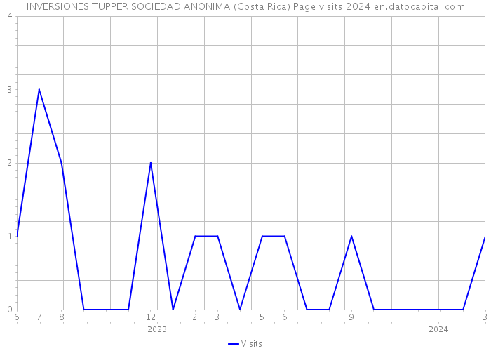 INVERSIONES TUPPER SOCIEDAD ANONIMA (Costa Rica) Page visits 2024 