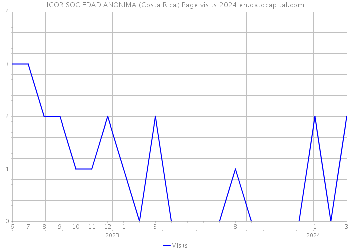 IGOR SOCIEDAD ANONIMA (Costa Rica) Page visits 2024 