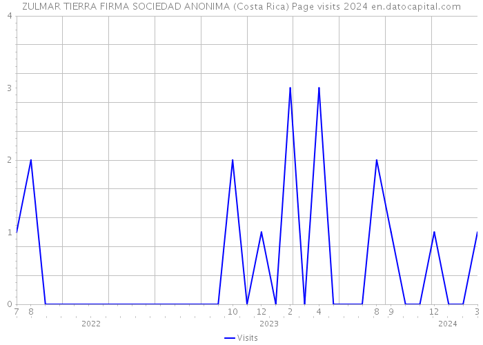 ZULMAR TIERRA FIRMA SOCIEDAD ANONIMA (Costa Rica) Page visits 2024 