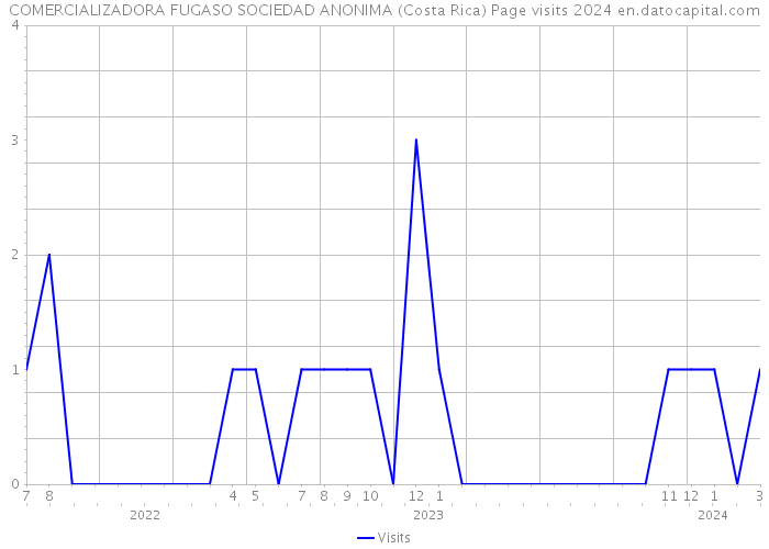 COMERCIALIZADORA FUGASO SOCIEDAD ANONIMA (Costa Rica) Page visits 2024 