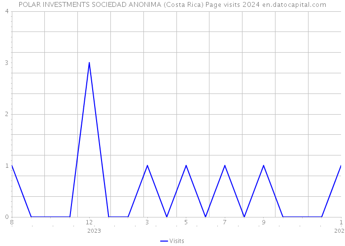 POLAR INVESTMENTS SOCIEDAD ANONIMA (Costa Rica) Page visits 2024 