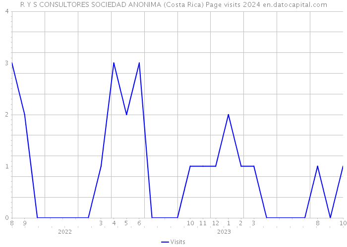 R Y S CONSULTORES SOCIEDAD ANONIMA (Costa Rica) Page visits 2024 