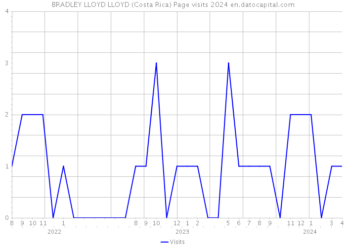BRADLEY LLOYD LLOYD (Costa Rica) Page visits 2024 