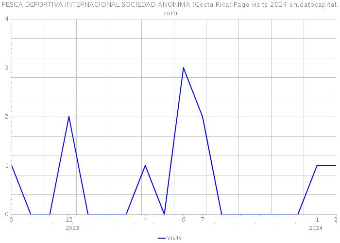 PESCA DEPORTIVA INTERNACIONAL SOCIEDAD ANONIMA (Costa Rica) Page visits 2024 