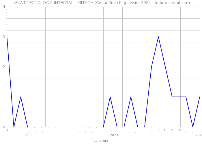 NEXAT TECNOLOGIA INTEGRAL LIMITADA (Costa Rica) Page visits 2024 