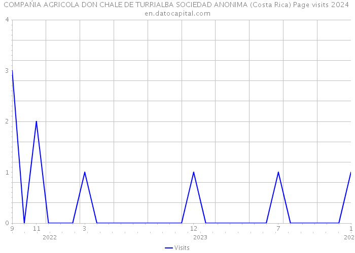 COMPAŃIA AGRICOLA DON CHALE DE TURRIALBA SOCIEDAD ANONIMA (Costa Rica) Page visits 2024 