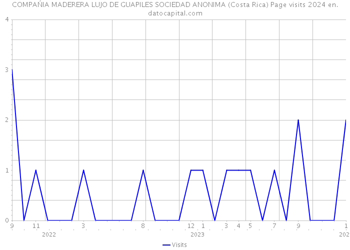 COMPAŃIA MADERERA LUJO DE GUAPILES SOCIEDAD ANONIMA (Costa Rica) Page visits 2024 