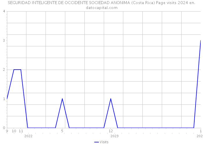SEGURIDAD INTELIGENTE DE OCCIDENTE SOCIEDAD ANONIMA (Costa Rica) Page visits 2024 