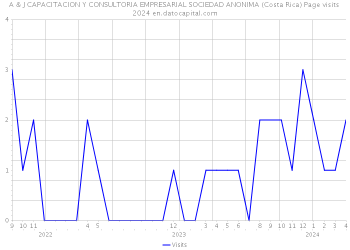 A & J CAPACITACION Y CONSULTORIA EMPRESARIAL SOCIEDAD ANONIMA (Costa Rica) Page visits 2024 