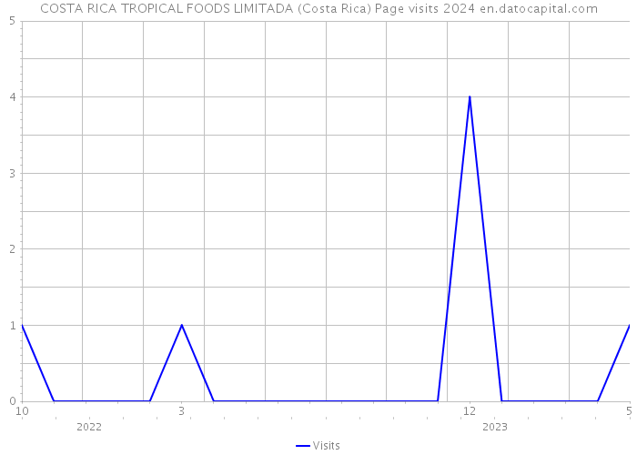 COSTA RICA TROPICAL FOODS LIMITADA (Costa Rica) Page visits 2024 