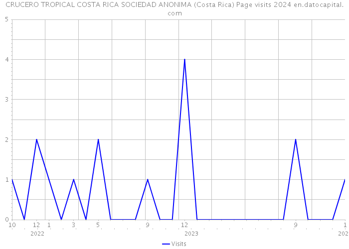 CRUCERO TROPICAL COSTA RICA SOCIEDAD ANONIMA (Costa Rica) Page visits 2024 