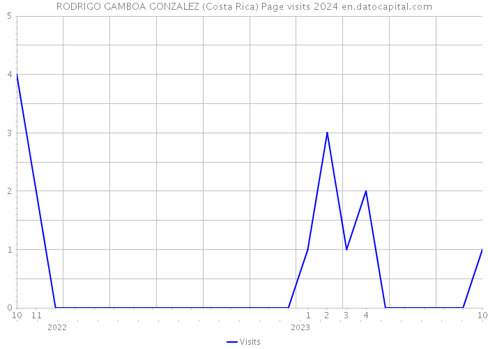 RODRIGO GAMBOA GONZALEZ (Costa Rica) Page visits 2024 