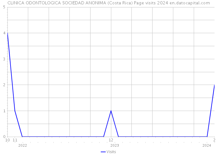 CLINICA ODONTOLOGICA SOCIEDAD ANONIMA (Costa Rica) Page visits 2024 