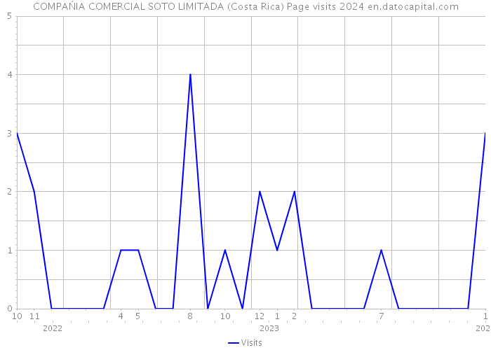 COMPAŃIA COMERCIAL SOTO LIMITADA (Costa Rica) Page visits 2024 