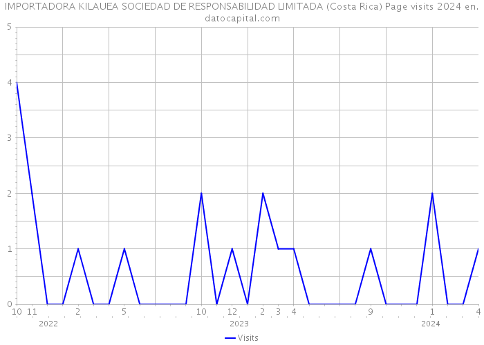 IMPORTADORA KILAUEA SOCIEDAD DE RESPONSABILIDAD LIMITADA (Costa Rica) Page visits 2024 