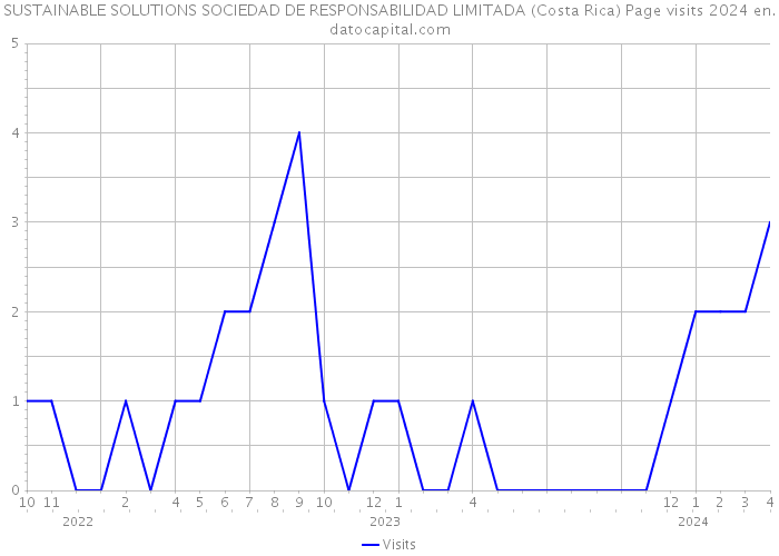 SUSTAINABLE SOLUTIONS SOCIEDAD DE RESPONSABILIDAD LIMITADA (Costa Rica) Page visits 2024 