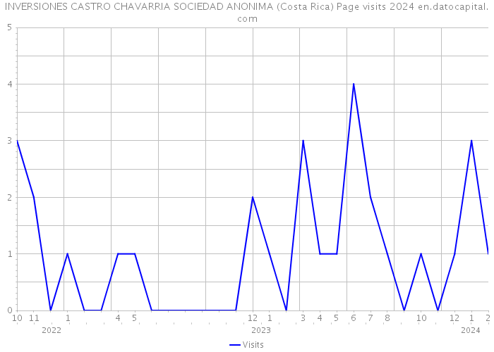 INVERSIONES CASTRO CHAVARRIA SOCIEDAD ANONIMA (Costa Rica) Page visits 2024 