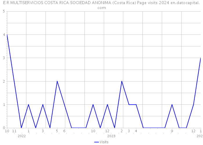 E R MULTISERVICIOS COSTA RICA SOCIEDAD ANONIMA (Costa Rica) Page visits 2024 